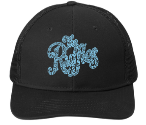 The Ruffles Black Hat, Baby Blue Logo