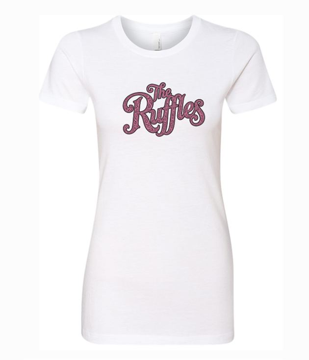 Ruffles White T-Shirt Logo